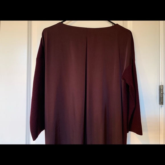 Maroon Fitted Dress - Picture 5 of 7